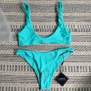 BRAND NEW aqua blue zaful bikini